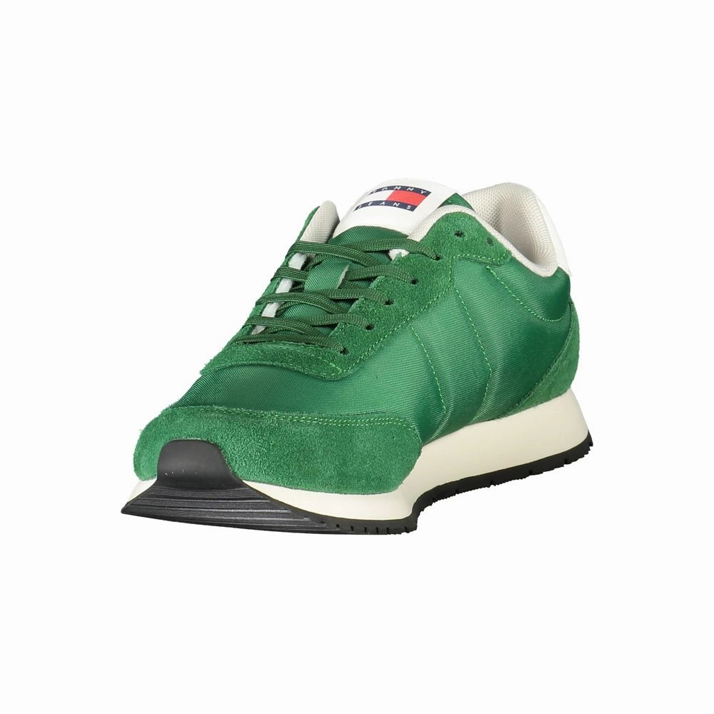 Mexican Sneakers Tommy Hilfiger Green Polyester Men Sneaker