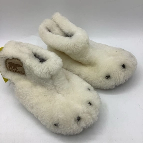 Strawberry Slippers Size 5: Sorel White Fuzzy Animal Feet Slippers