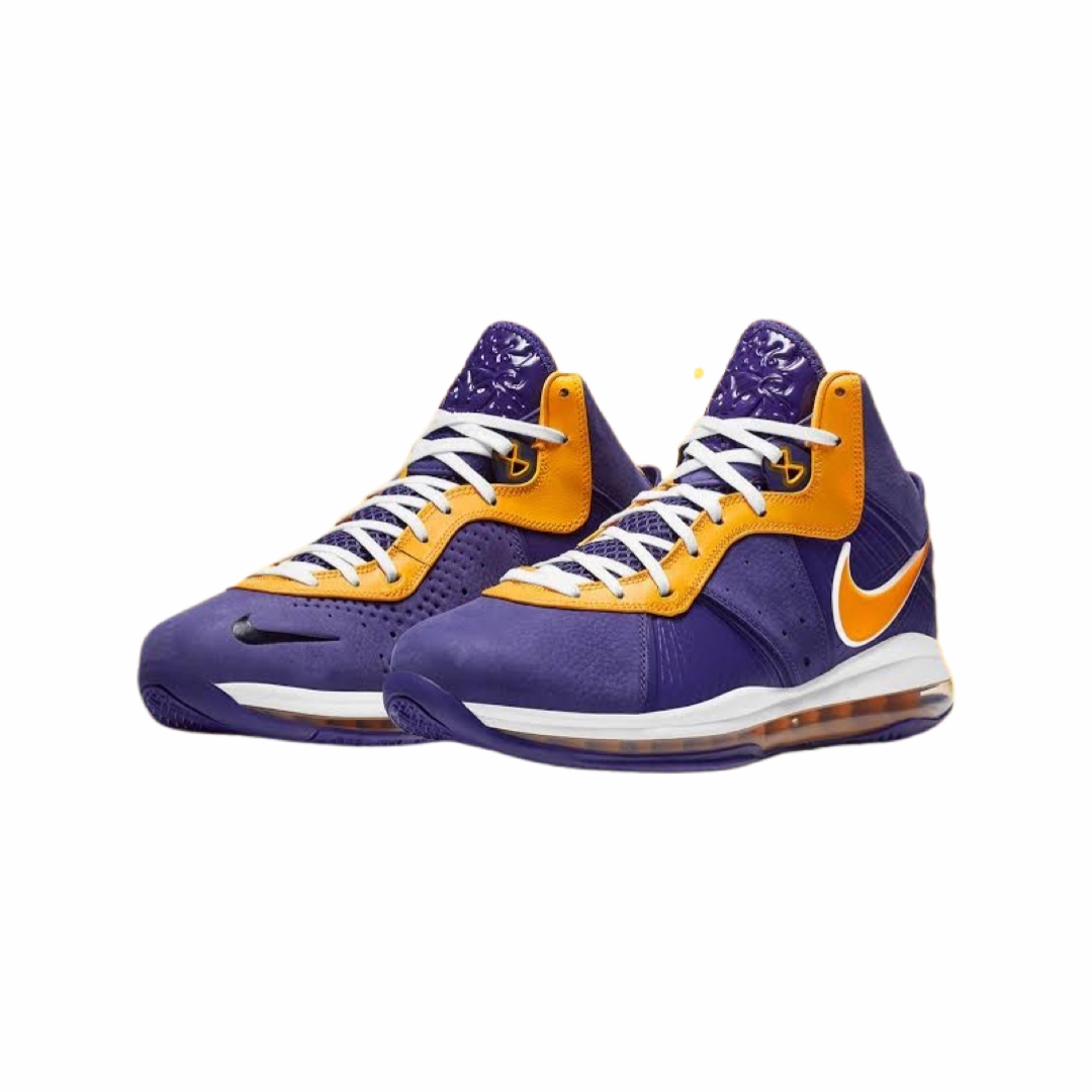 Nike Lebron VIII QS Lakers Court Purple University Gold Asics Gel-tactic 12 Indoor Court Shoes Reviews