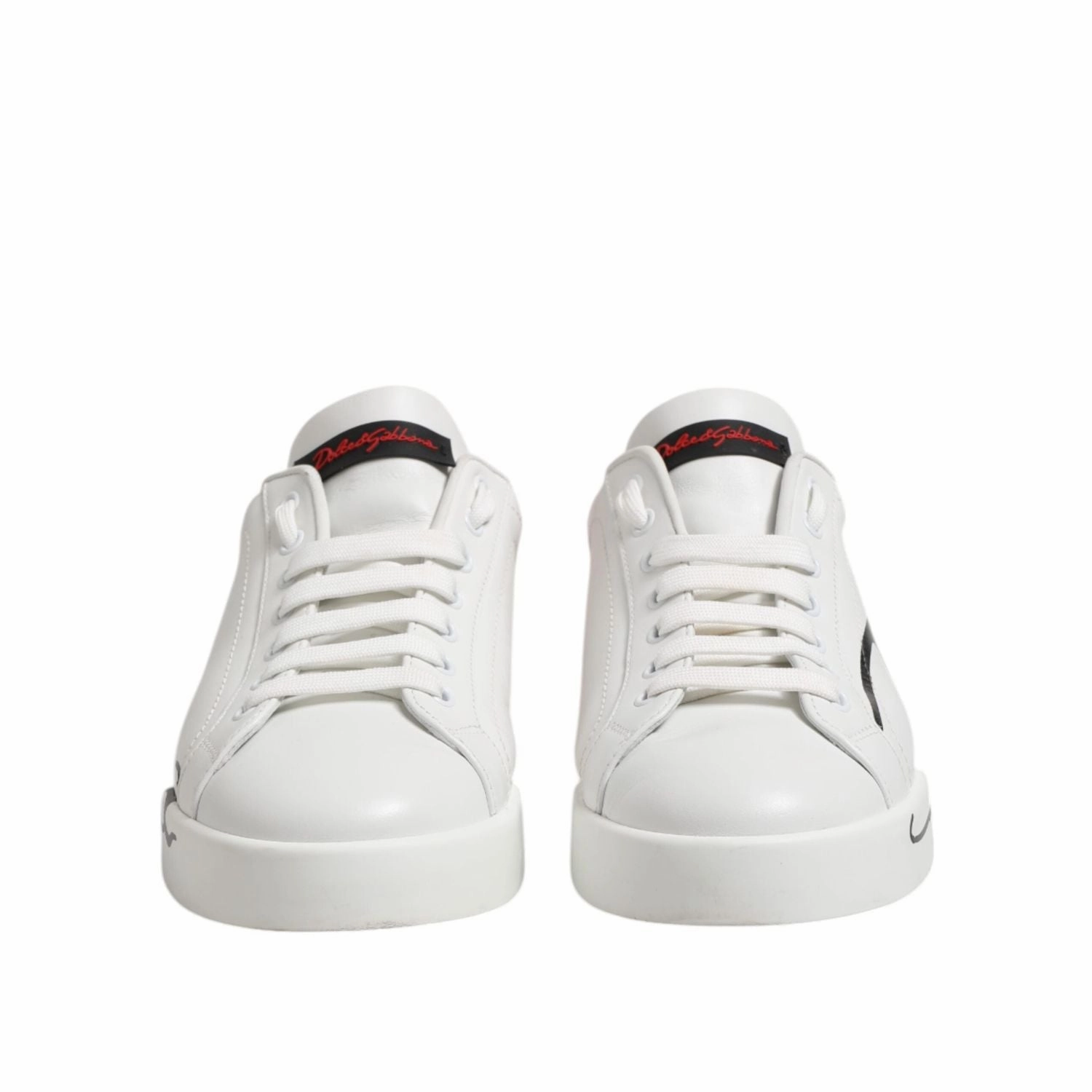 Jordan Jumpman Sneakers Dolce & Gabbana White Red Logo Low Top Leather Sneakers Shoes
