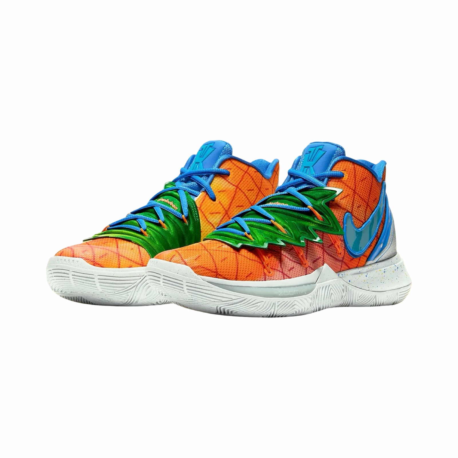 Asics Gel Dedicate Tennis Shoes Nike Kyrie 5 x Spongebob Squarepants Pineapple House Orange Peel Teal Tint