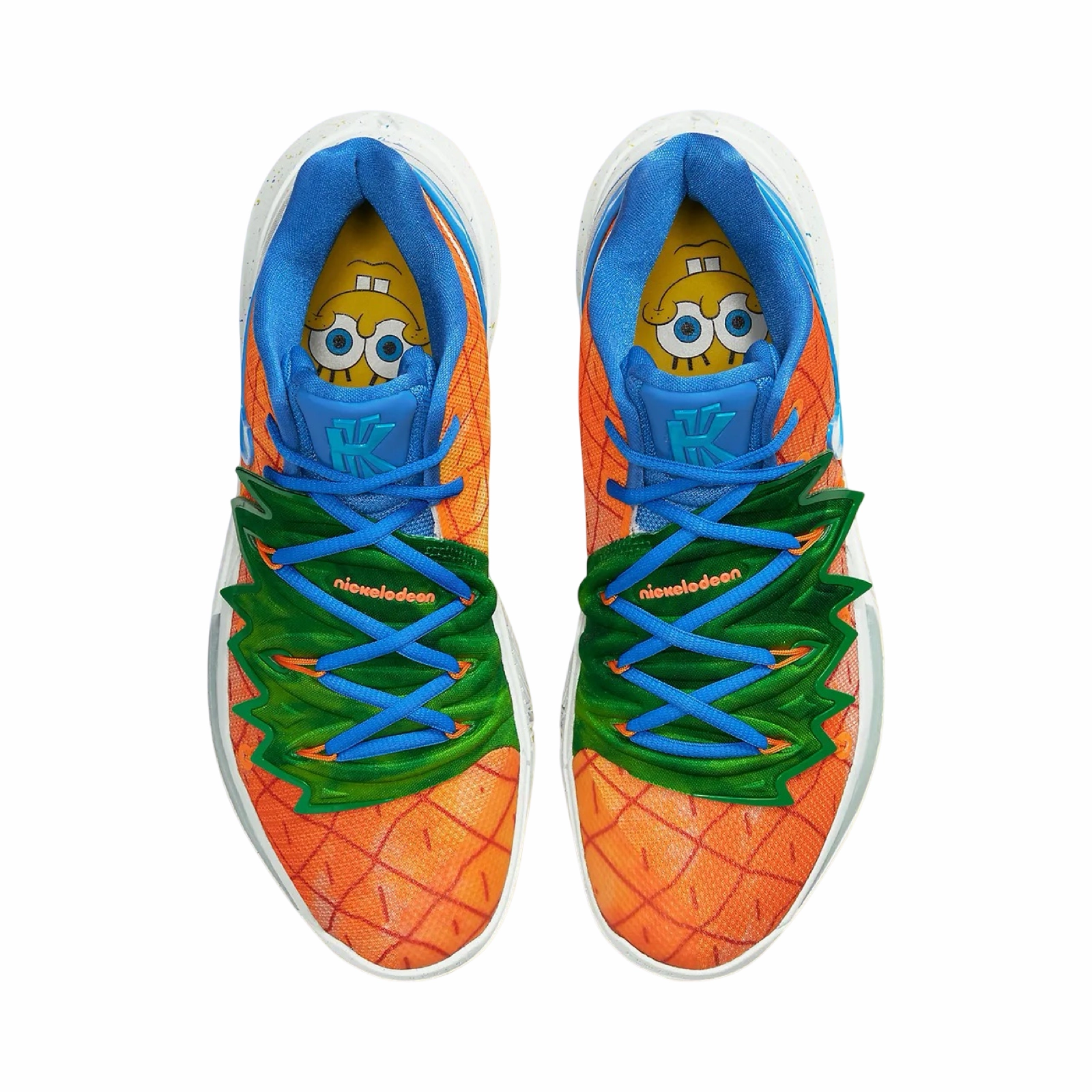 Nike Kyrie 5 x Spongebob Squarepants Pineapple House Orange Peel Teal Tint Asics Shoe Tag