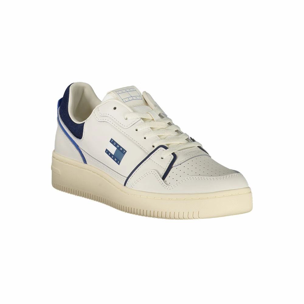 Tommy Hilfiger White Leather Men Sneaker Trendy Sneakers 2024