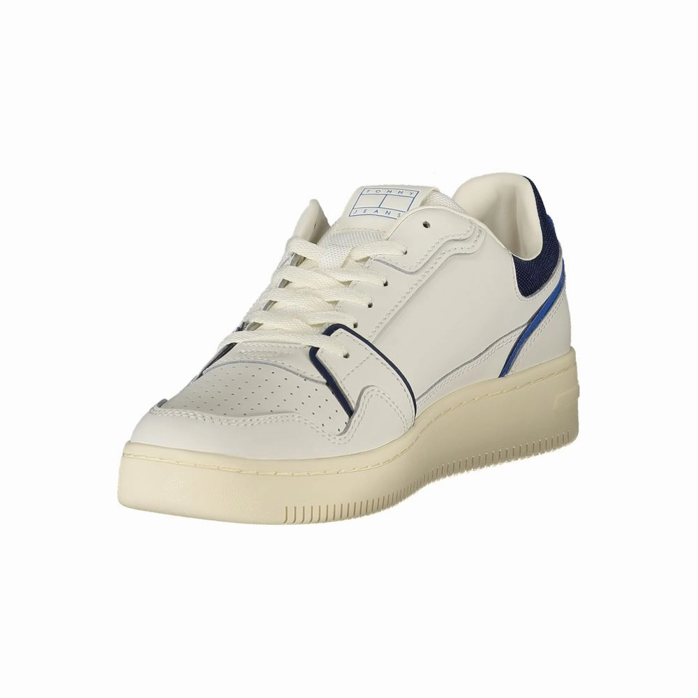 Tommy Hilfiger White Leather Men Sneaker Sneakers Sale Online