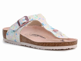 Birkenstock Kids' Gizeh Birko-Flor (Light Rose) Brookstone Flip Flops