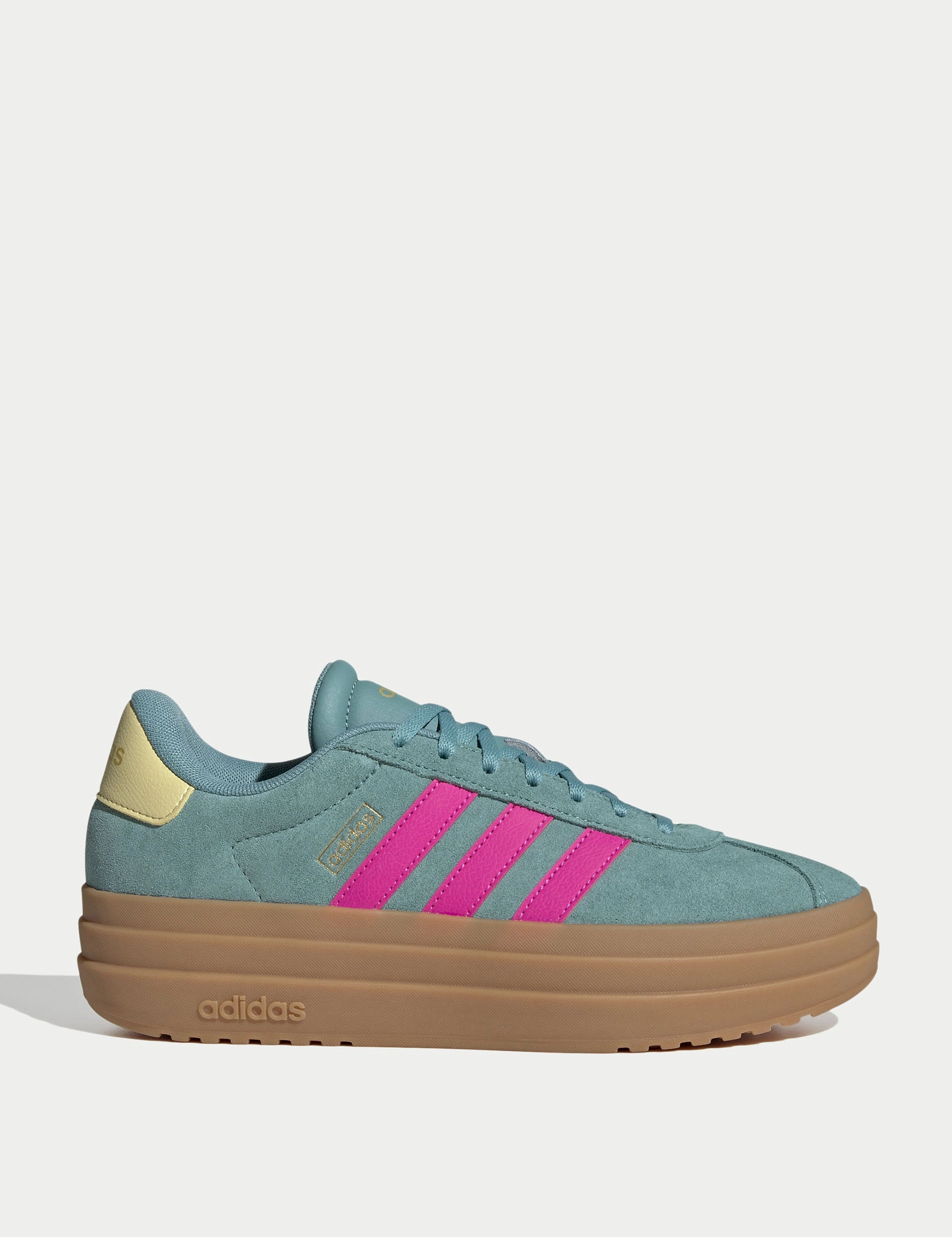 Adidas Grand Court Alpha Shoes VL Court Bold Shoes - Powder Teal/Shock Pink/Powder Yellow