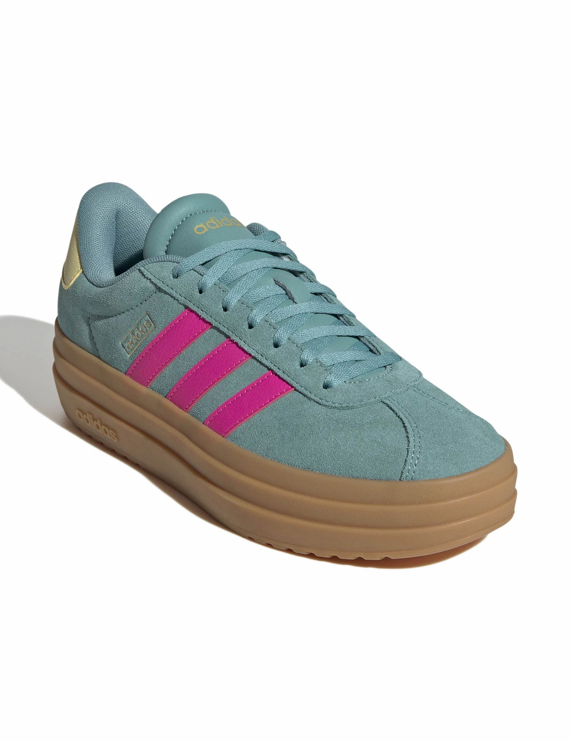 Adidas Shoes Messi VL Court Bold Shoes - Powder Teal/Shock Pink/Powder Yellow