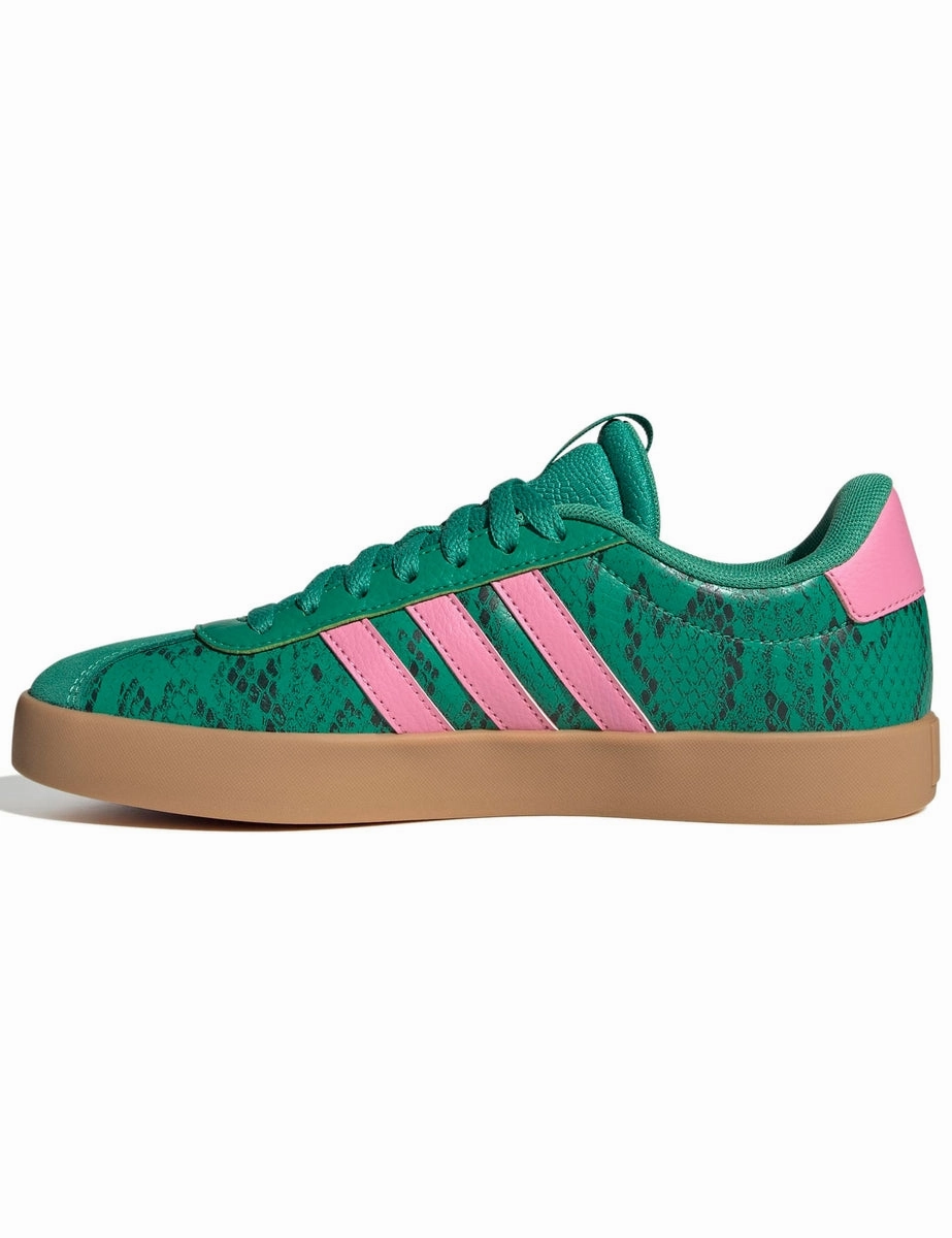 VL Court 3.0 Shoes - Court Green/Bliss Pink/Gold Metallic Adidas Bad Bunny Shoes