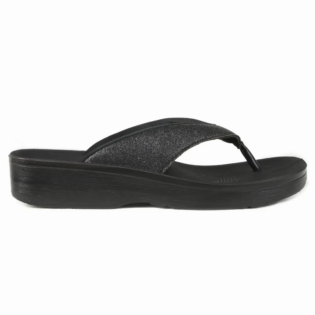 Crystal Mist Comfortable Flip Flops with Arch Support