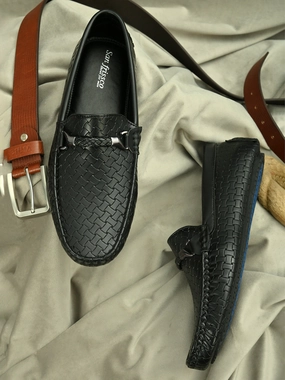 Reclaim Black Driving loafers Loafers Leather