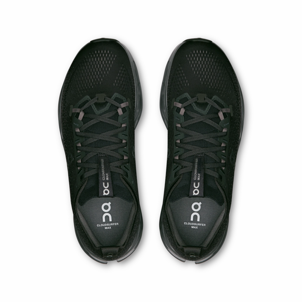 Kids' Grade School Clifton 9 Running Shoes 'On Running' Men's Cloudsurfer Max - Black / Eclipse