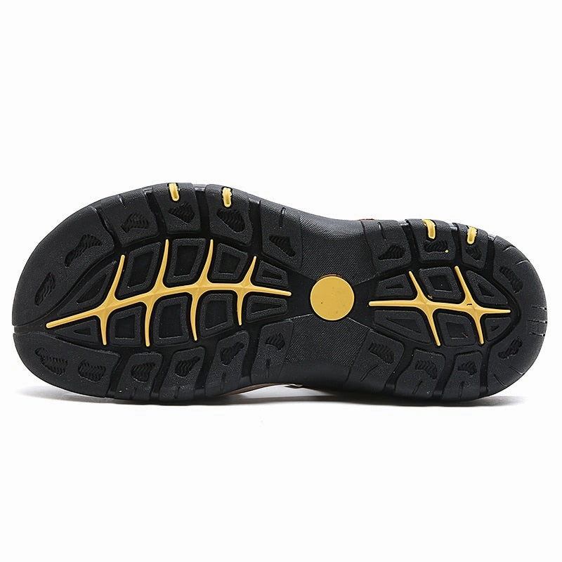 Skechers Flat Shoes Vancat 2019 Summer Genuine Leather Outdoor Men's Shoes Men Sandals For Male Casual Shoes Water Walking Beach Sandalias Sandal