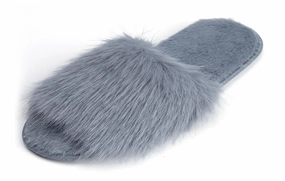 Von Maur Ugg Slippers Cozy Chic Fuzzy Slippers for Women - Fizzy Hair Top with Faux Fur Body, Comfortable & Relaxing