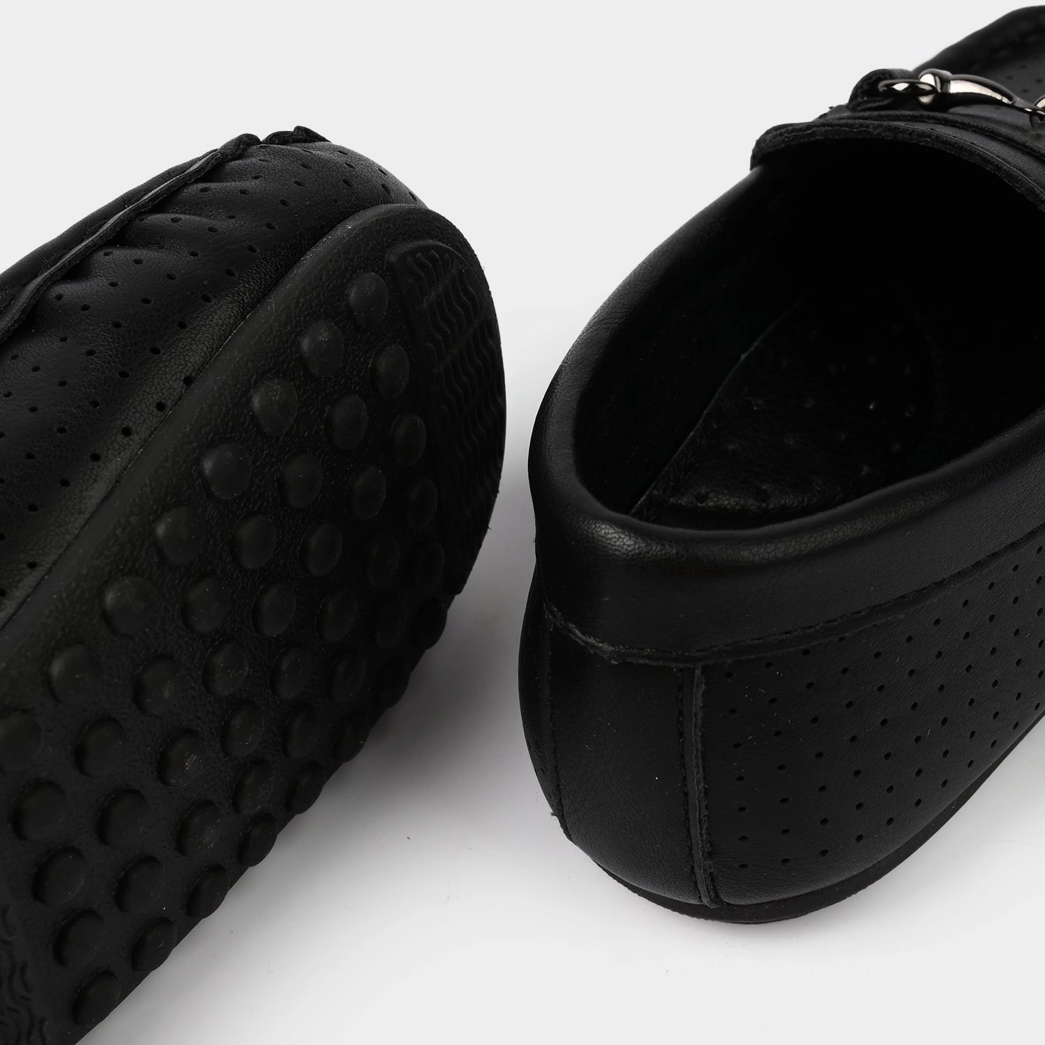 Italian Loafers Suede Boys Loafers H502-L8-BLACK