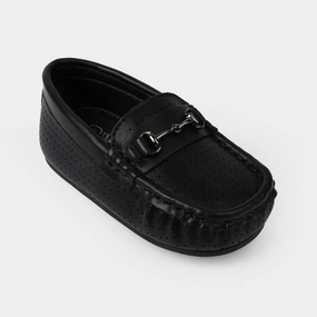 Boys Loafers H502-L8-BLACK Leg Pants With Loafers