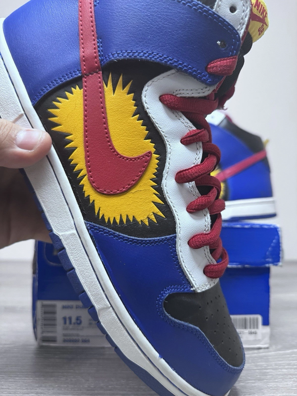 Asics Game Ff Pickleball Shoes Size 11.5 - Nike Dunk Pro SB High Comic 305050-064 Authentic Preowned Og