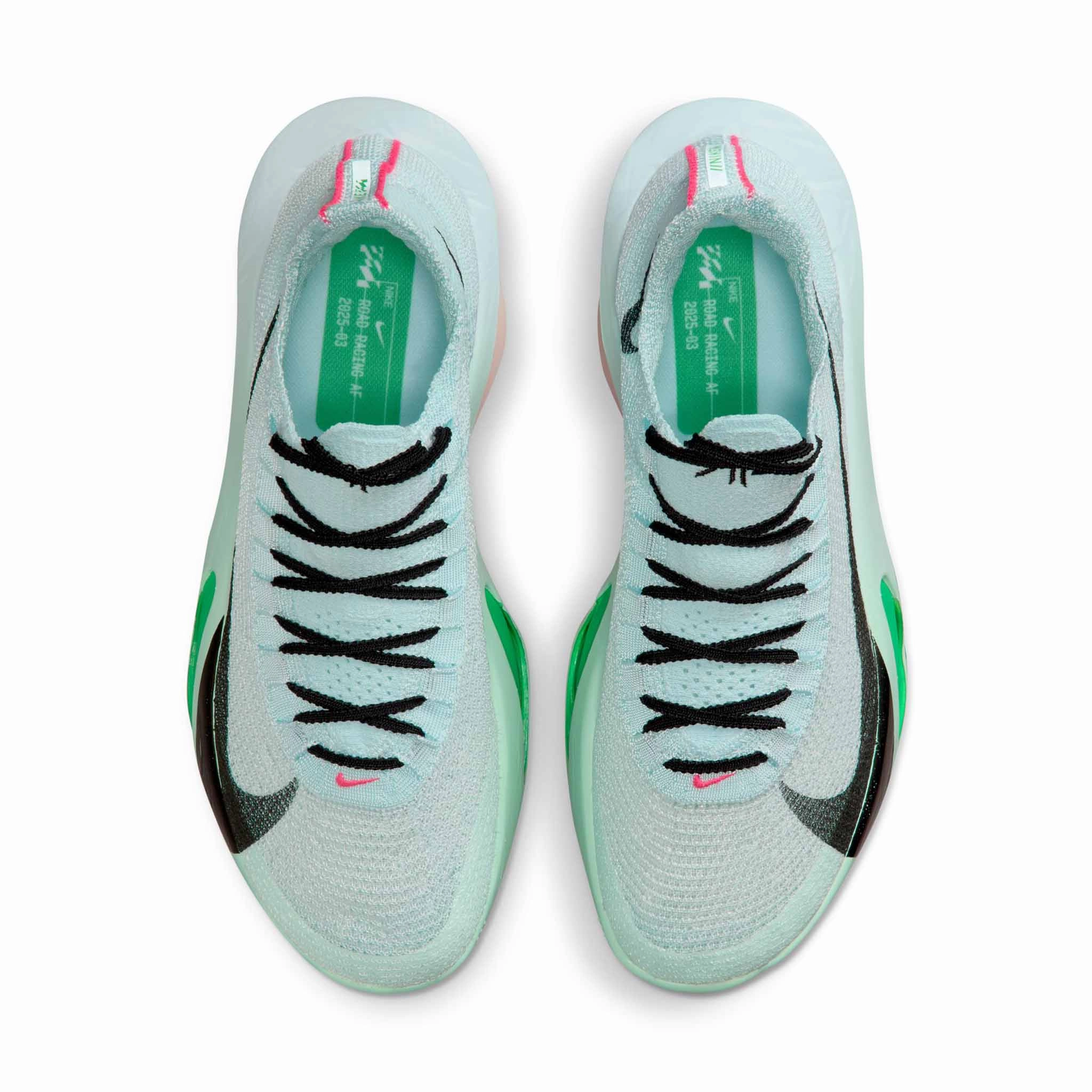 Nike | Men's Alphafly 3 Road Racing Shoes - Glacier Blue/Black-Mint Foam-Green Shock Asics Gel Trail Running Shoes