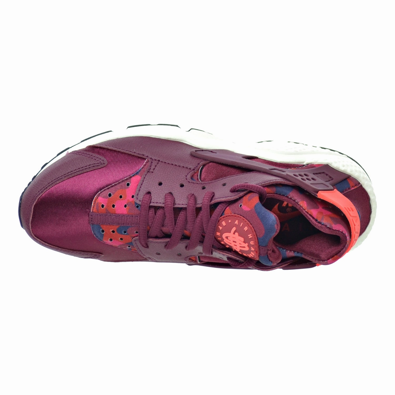 Nike Air Huarache Run Print Women's Shoes Deep Garnet/Bright Crimson Best Asics Orthopedic Walking Shoes