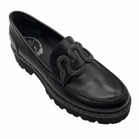 Rene Caovilla Black Morgana Crystal Loafers Ebay Loafers