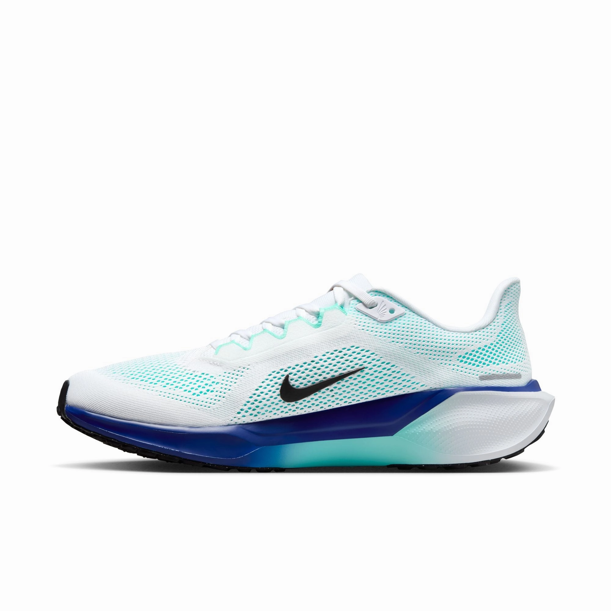 Nike Air Zoom Pegasus 41 Men's - White/Black/Hyper Turquoise/Concord Running Shoes On Sale Uk