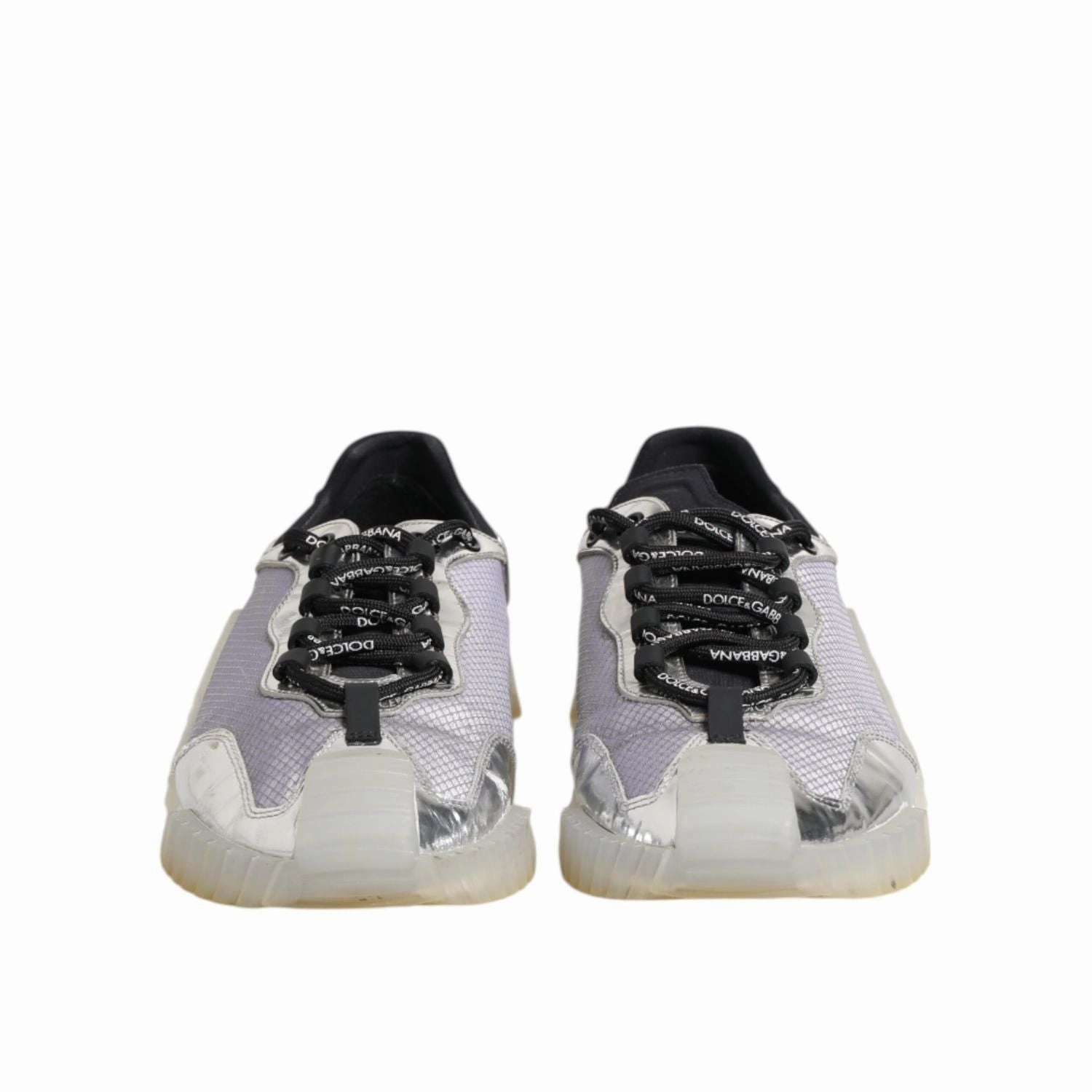 Best Sneakers That Go With Everything Dolce & Gabbana Black Silver NS1 Men Low Top Sneakers Shoes