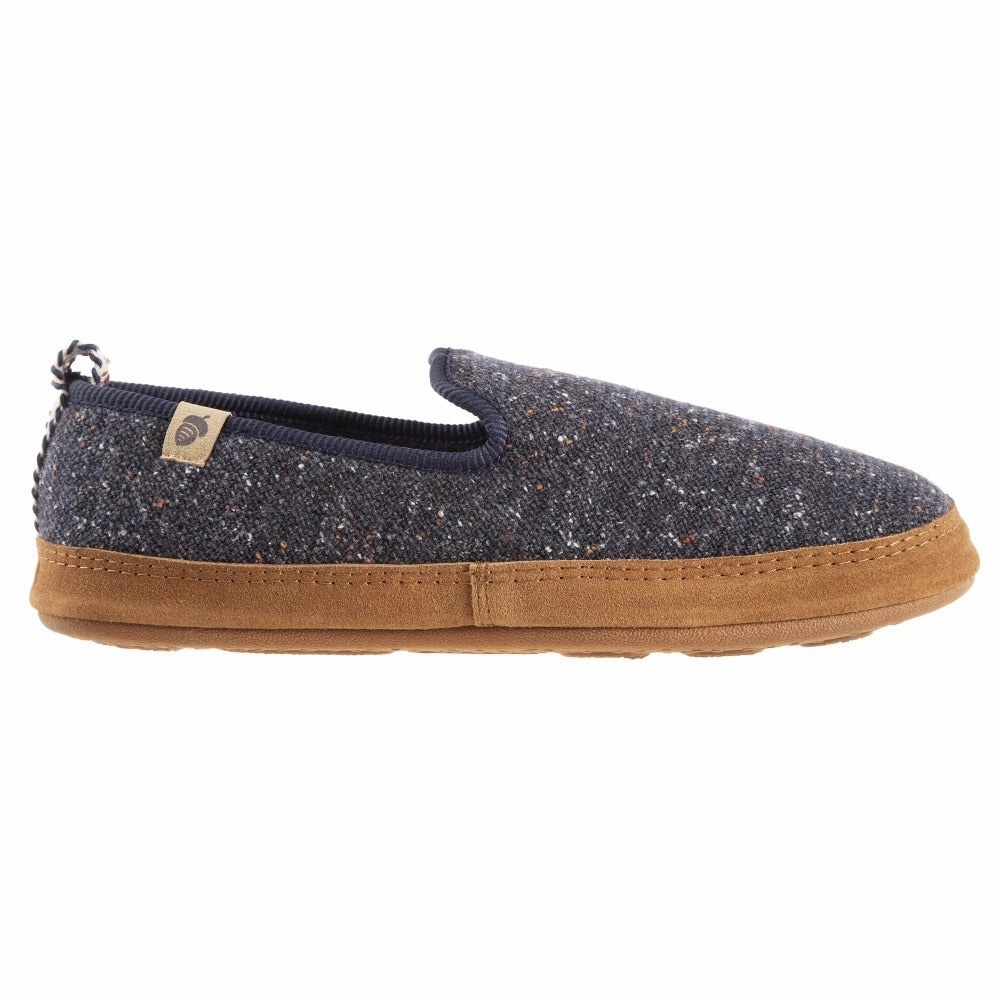 Leather Slippers With Leather Soles Men's Lightweight Bristol  Loafer Slipper