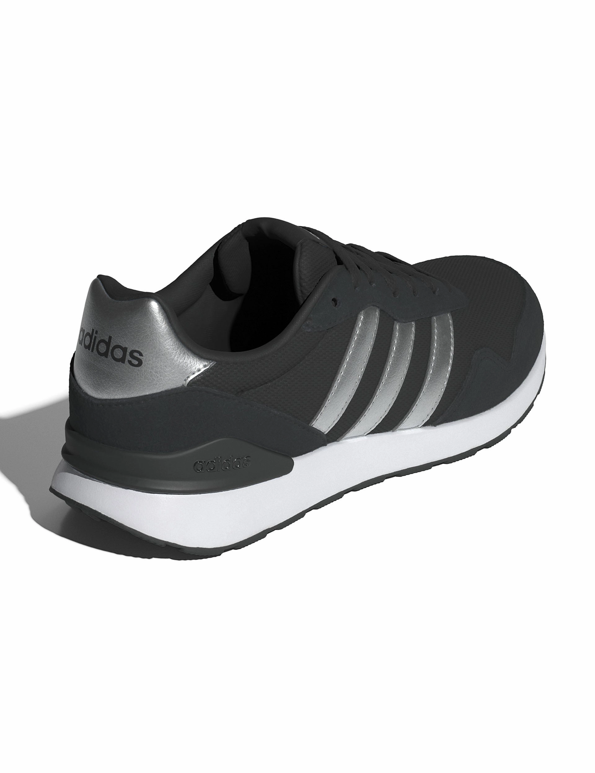 Run 60S 4.0 Shoes - Core Black/Silver Metallic/Cloud White Adidas Fastest Running Shoes