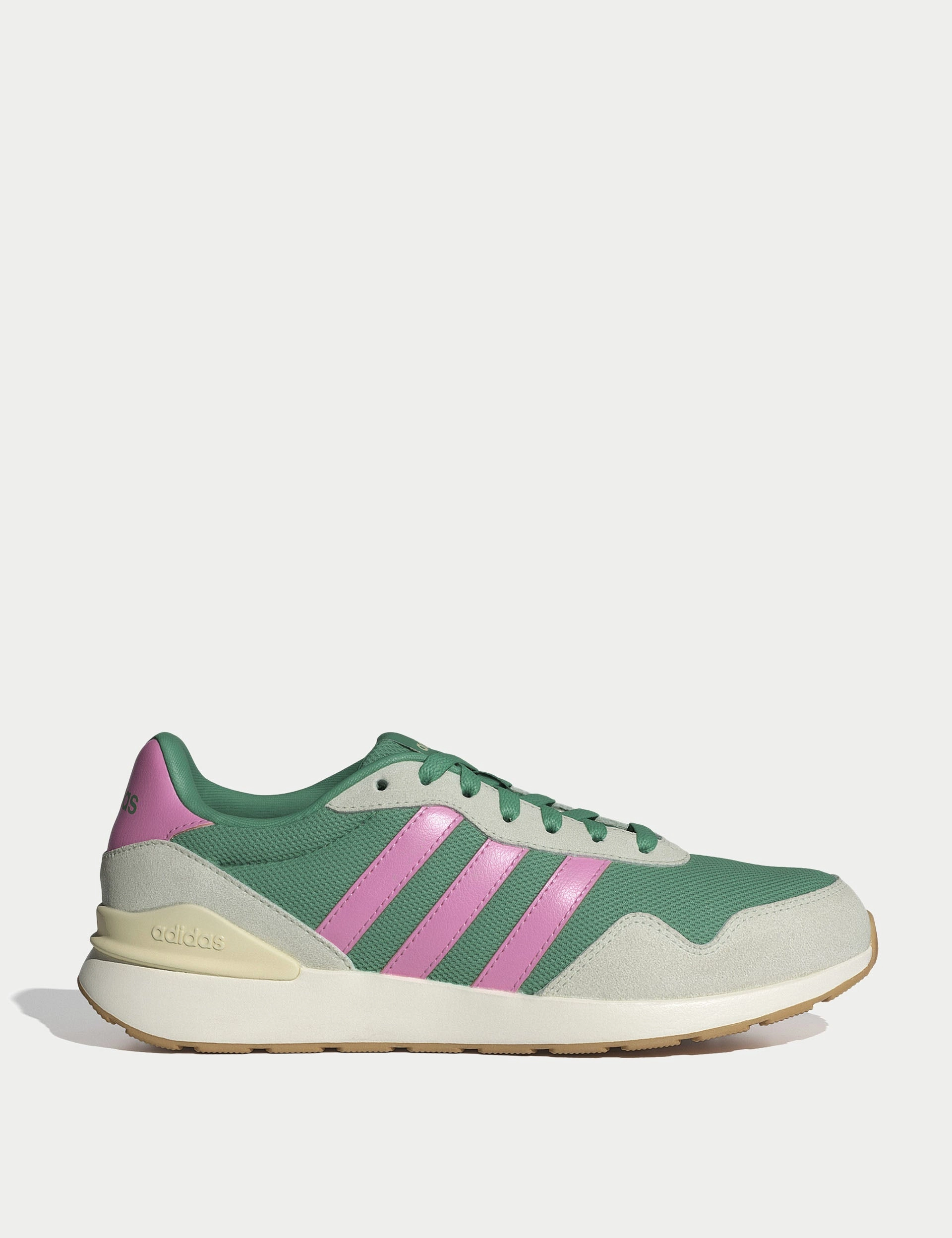 Run 60S 4.0 Shoes - Semi Court Green/Bliss Pink/Warm Vanilla Adidas Break Start Shoes