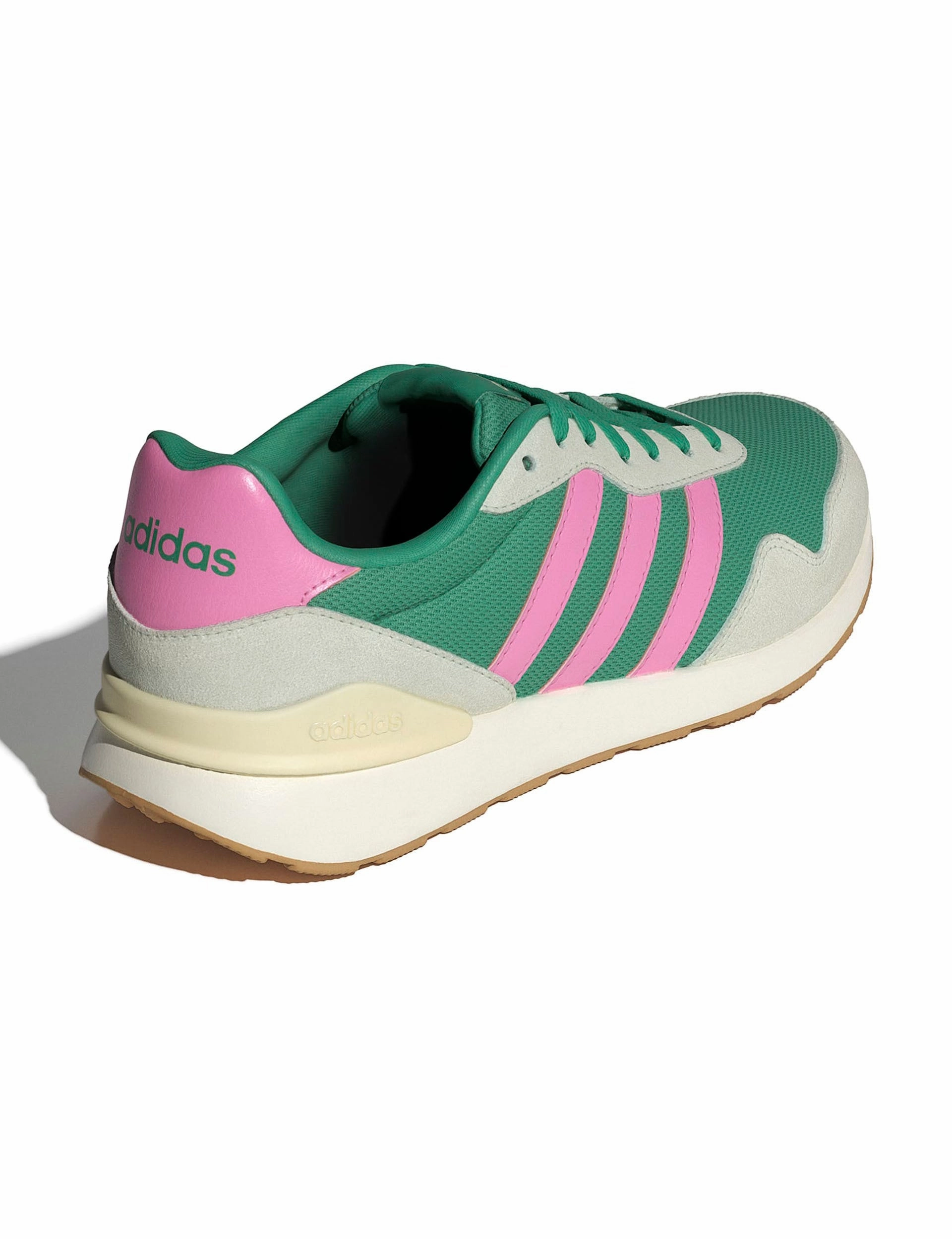 Run 60S 4.0 Shoes - Semi Court Green/Bliss Pink/Warm Vanilla Crazyflight Mid Shoes Adidas