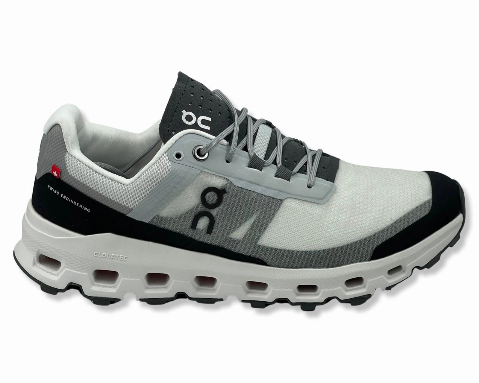 Best Trail Running Shoes Waterproof On Cloudvista Sneakers In Glacier Gray & Black for Men's