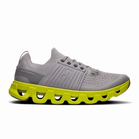 Running Shoes Without Laces 'On Running' Men's Cloudswift 4 - Alloy / Lime