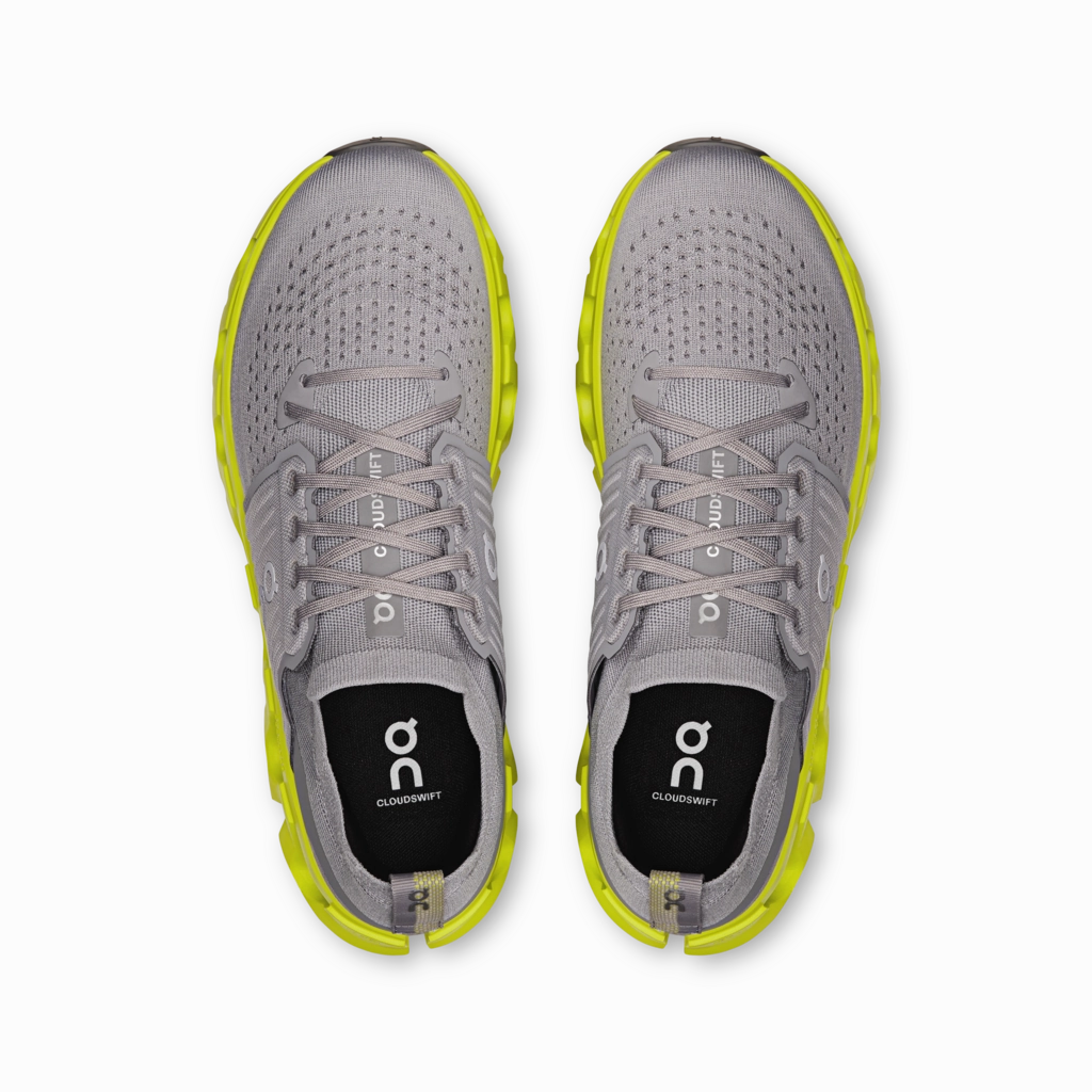 Running Shoes For Foot Pain 'On Running' Men's Cloudswift 4 - Alloy / Lime