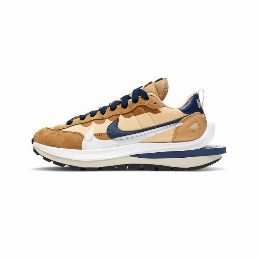 Sacai x Vaporwaffle Sesame Blue Void White by Nike Asics Gel Noosa Running Shoes