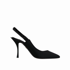 Best Waterproof Sneaker Sandals Dolce & Gabbana Black Embellished Charmeuse Slingback Shoes