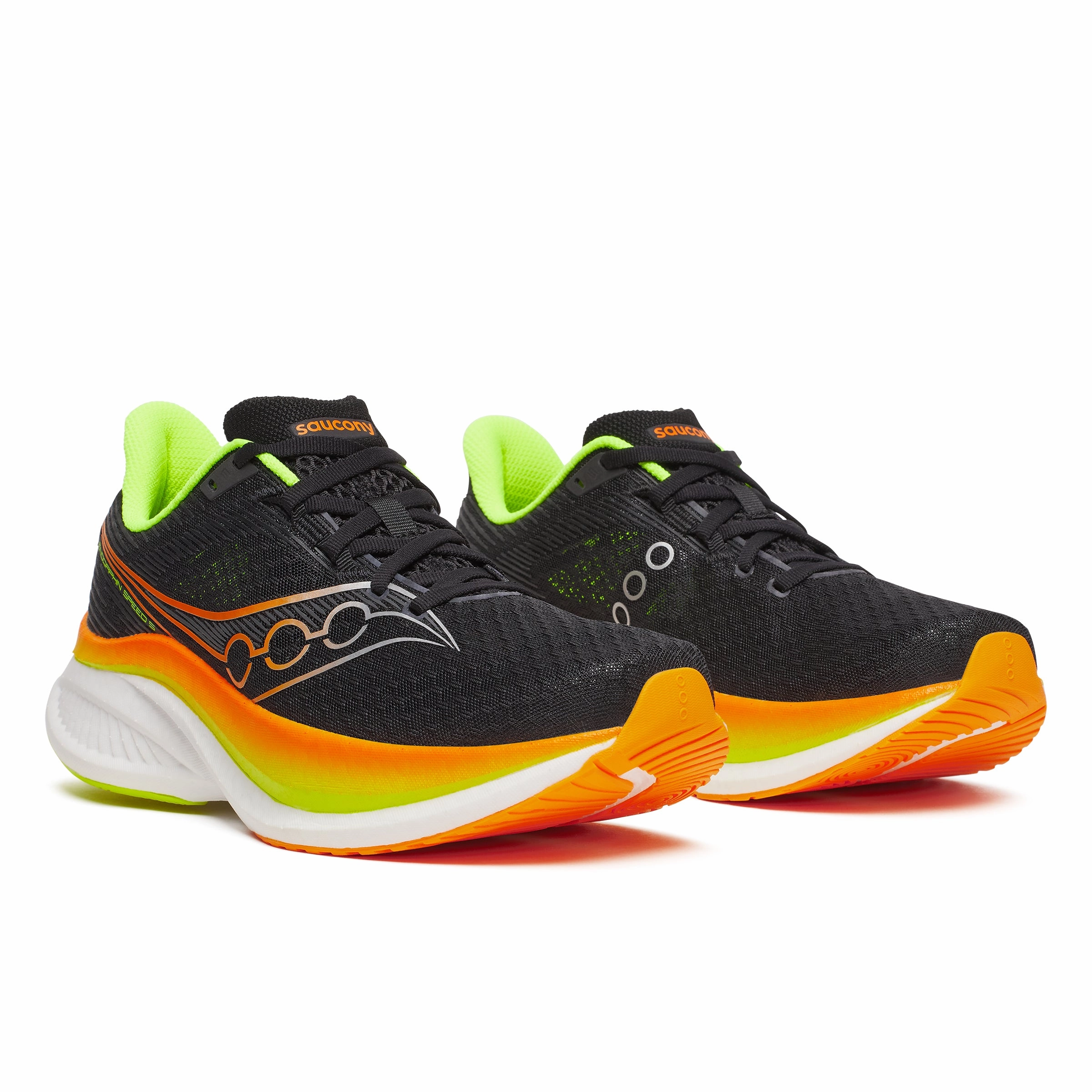 Saucony Endorphin Speed 5 Mens  | Black/VO2 Best Mid Distance Running Shoes
