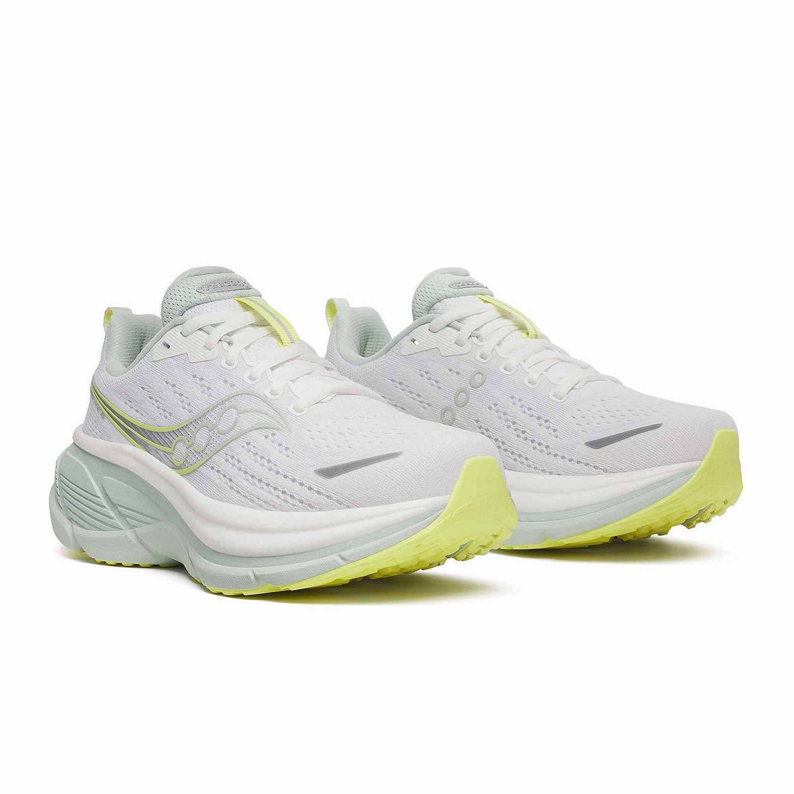 Mens Cheap Running Shoes U Saucony Hurricane 25 Running Shoe (Women) - White/Mist