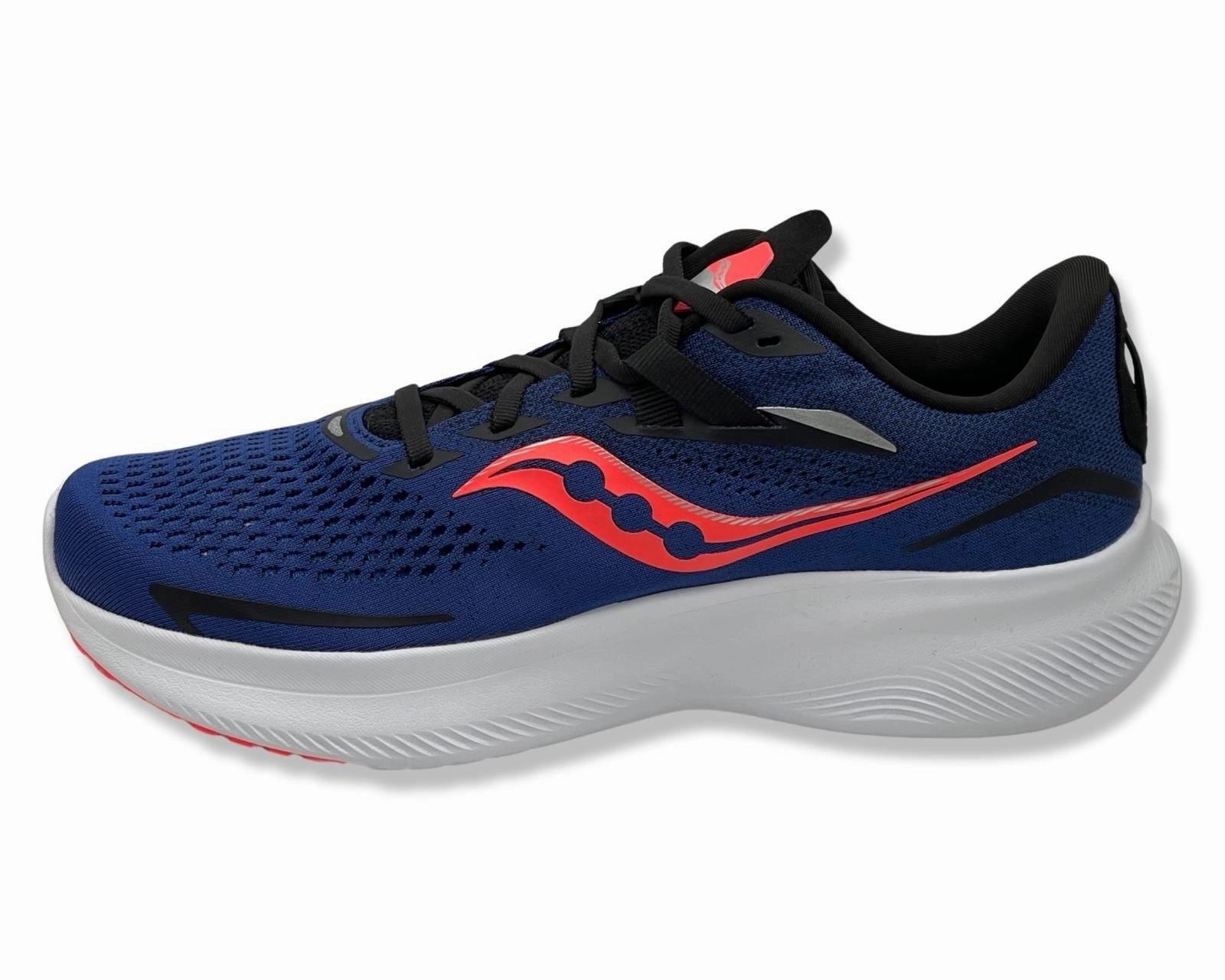 Structure Running Shoes SAUCONY Ride 15 Wide 2E Running Shoes In Blue For Men's