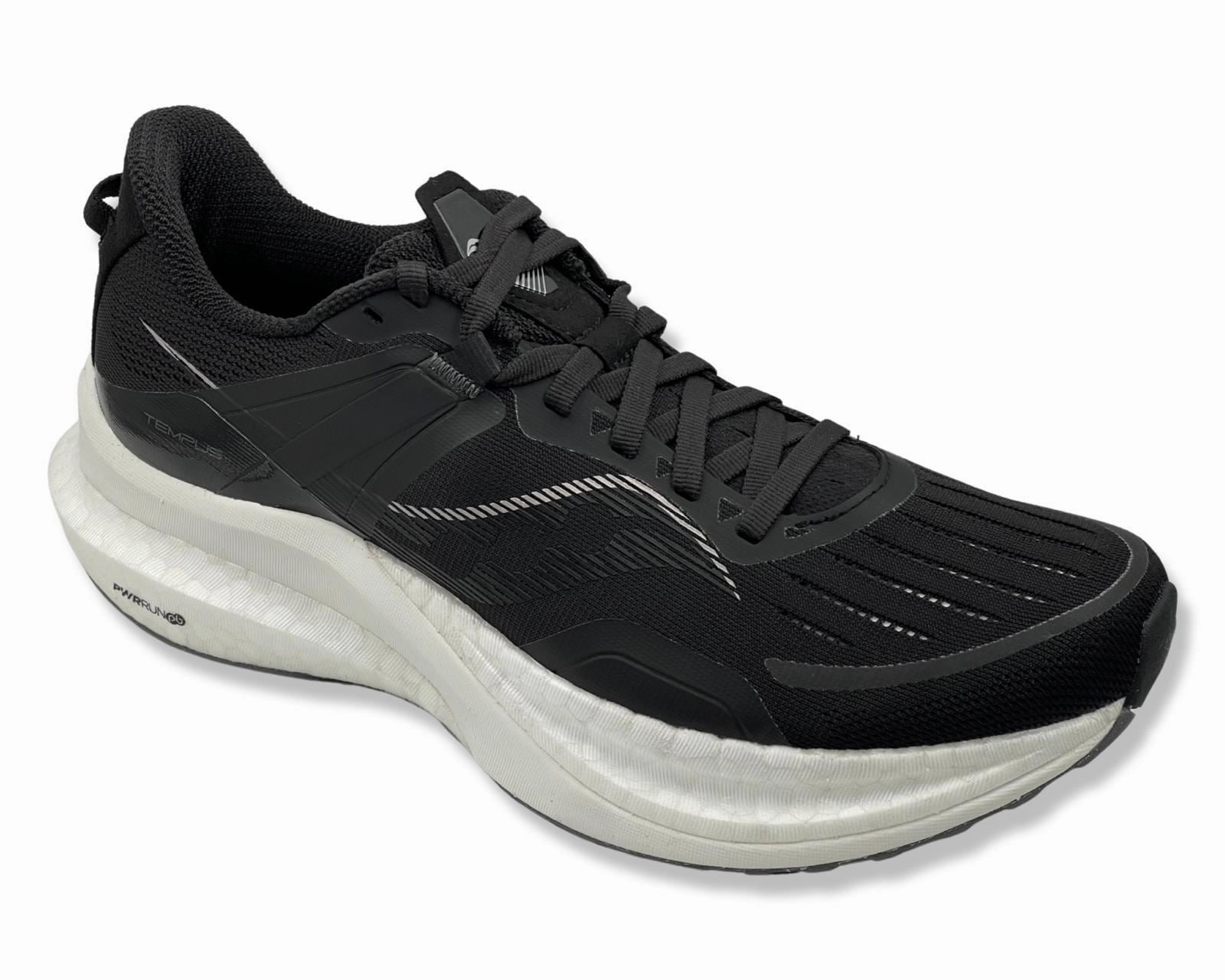 Running Shoes With Widest Toe Box SAUCONY Tempus Runinng Shoes In Black For Men's