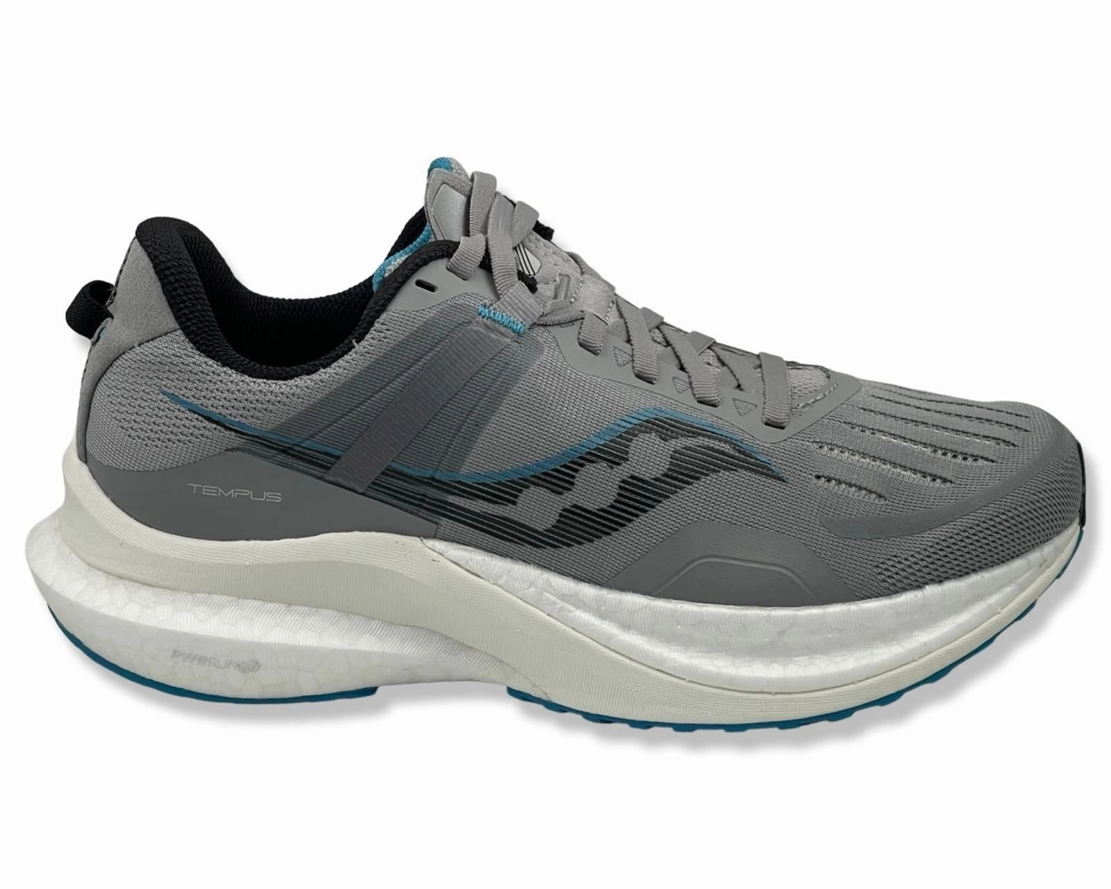 Running Shoes Cushion SAUCONY Tempus WIDE Runinng Shoes In Grey For Men's
