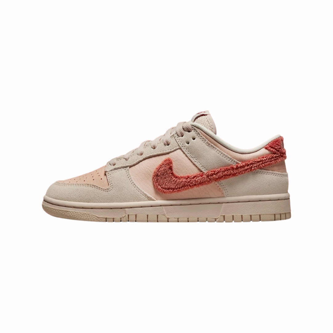 Asics Shoes Original Price Nike Women's Dunk Low Terry Swoosh Shimmer Mars Stone Sanddrift DZ4706-200