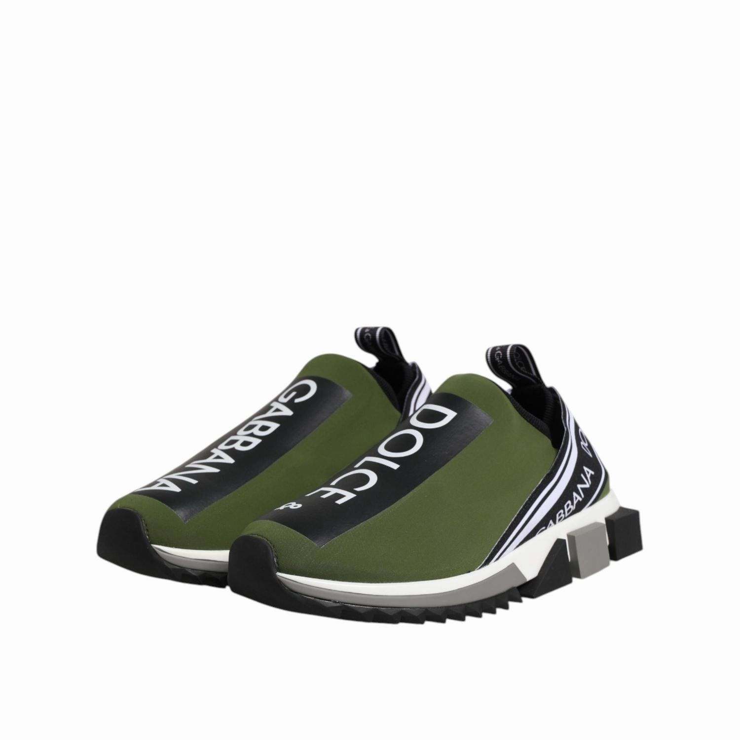 Sneakers Sal Dolce & Gabbana Green Logo Low Top Sorrento Men Sneakers Shoes