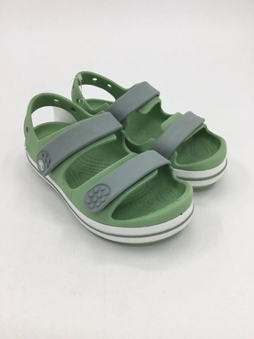 Crocs Child Size 12 Green Sandals/Flip Flops Western Boot Flip Flops