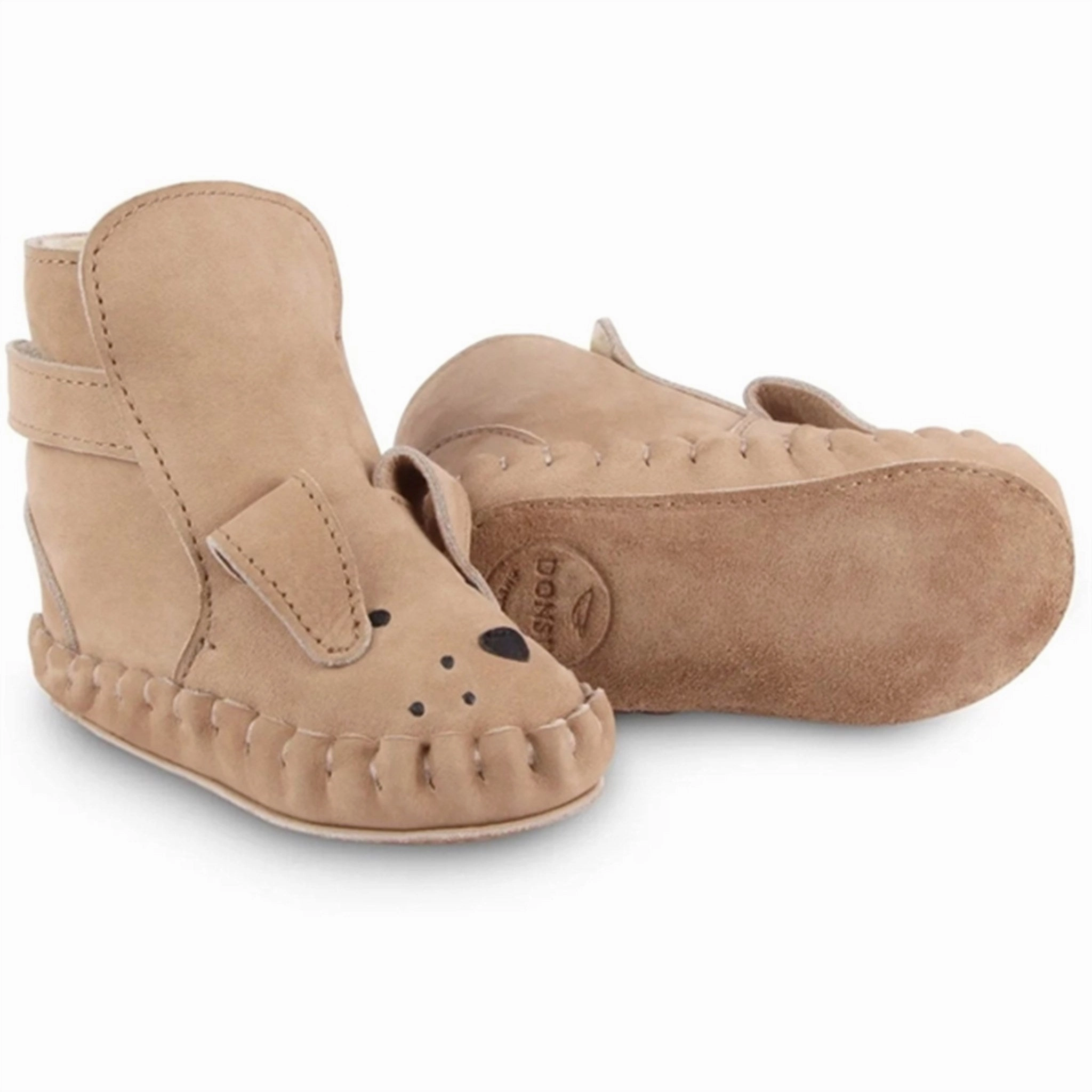 Arched Slippers Donsje Baby Kapi Classic Lining Dog Truffle Nubuck