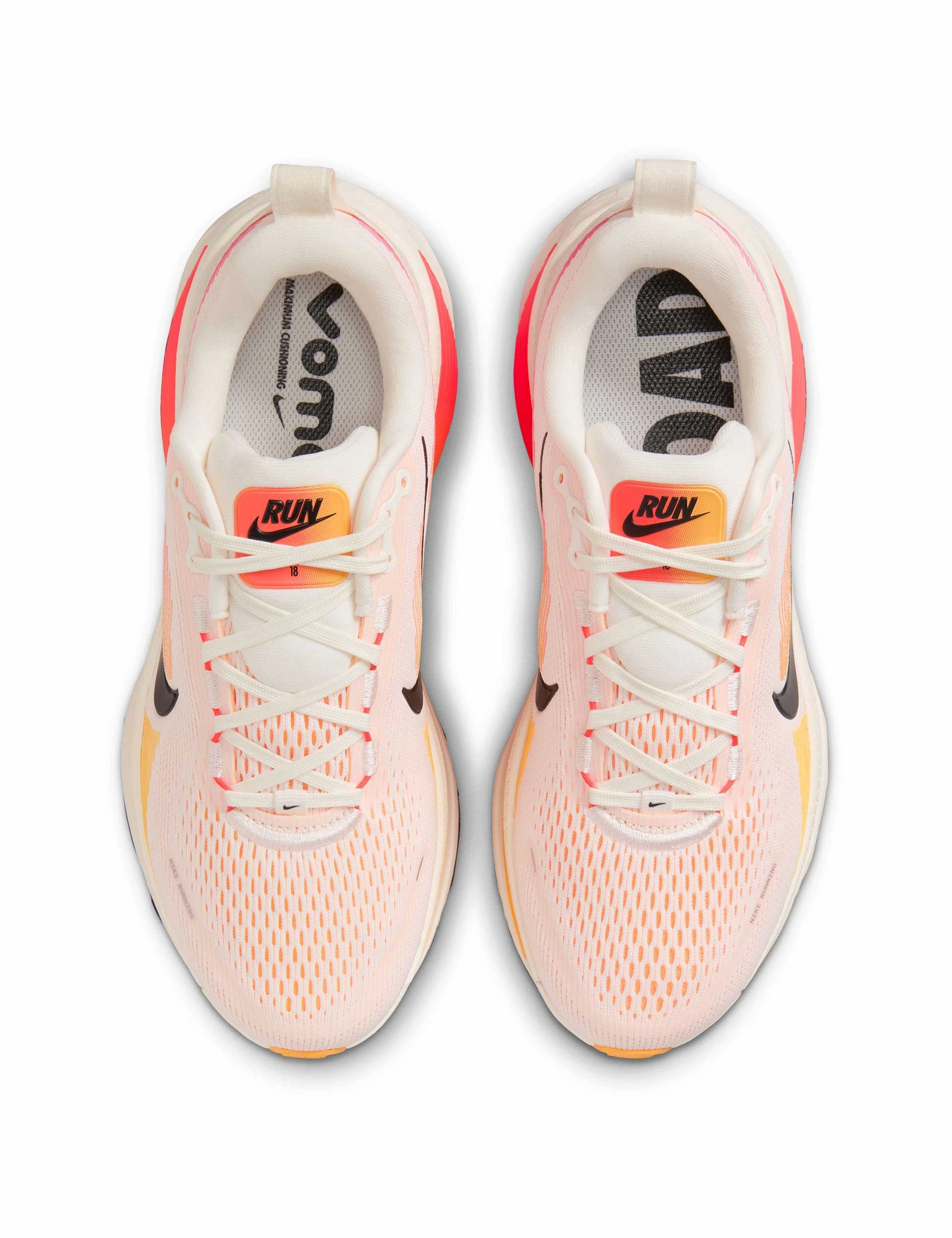 Asics Shoes Tokyo Vomero 18 Running Shoes - Sail/Bright Crimson/Laser Orange/Black