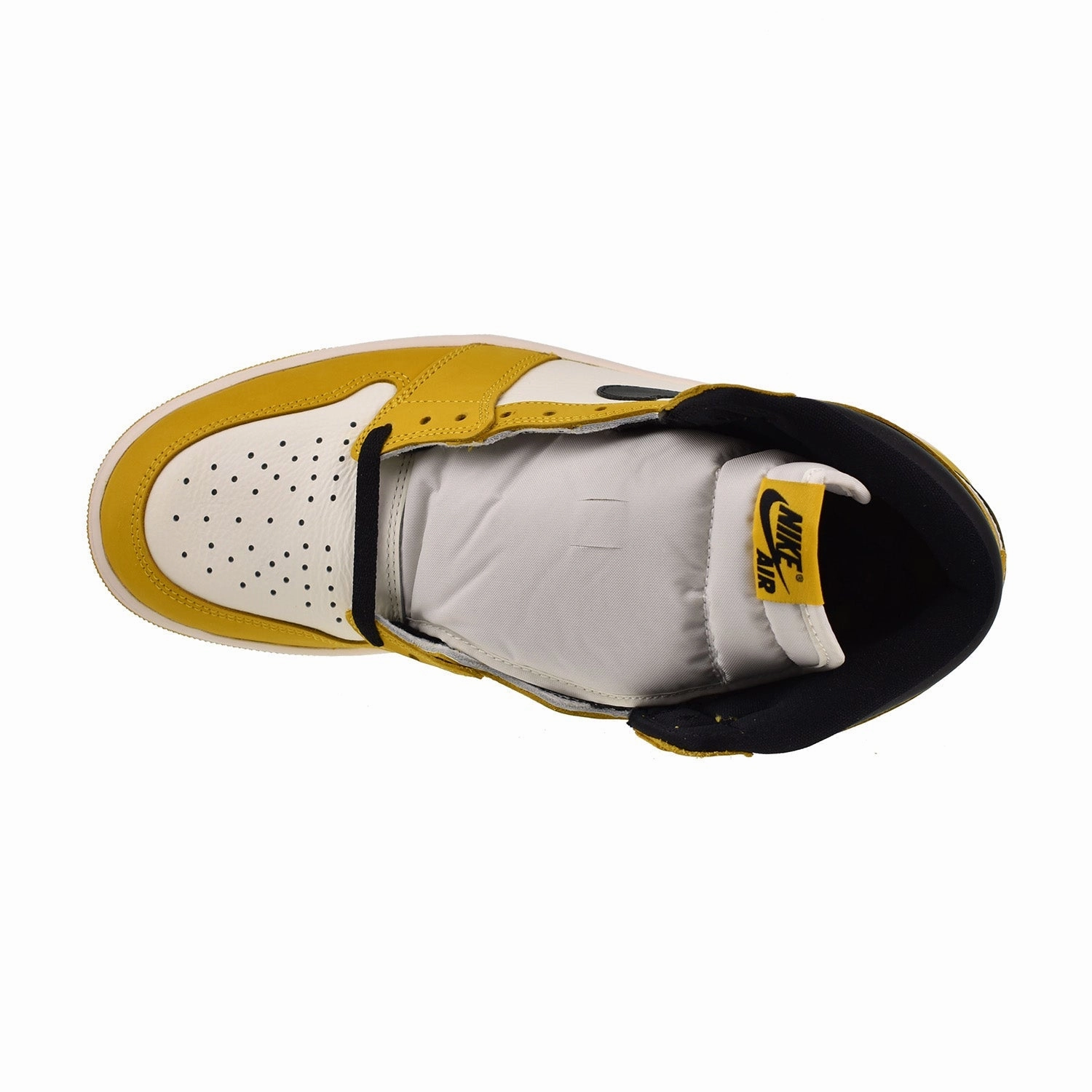 Air Jordan 1 High OG Men's Shoes Yellow Ochre-Black-Sail Dockers Rugged Casual Oxford Shoe