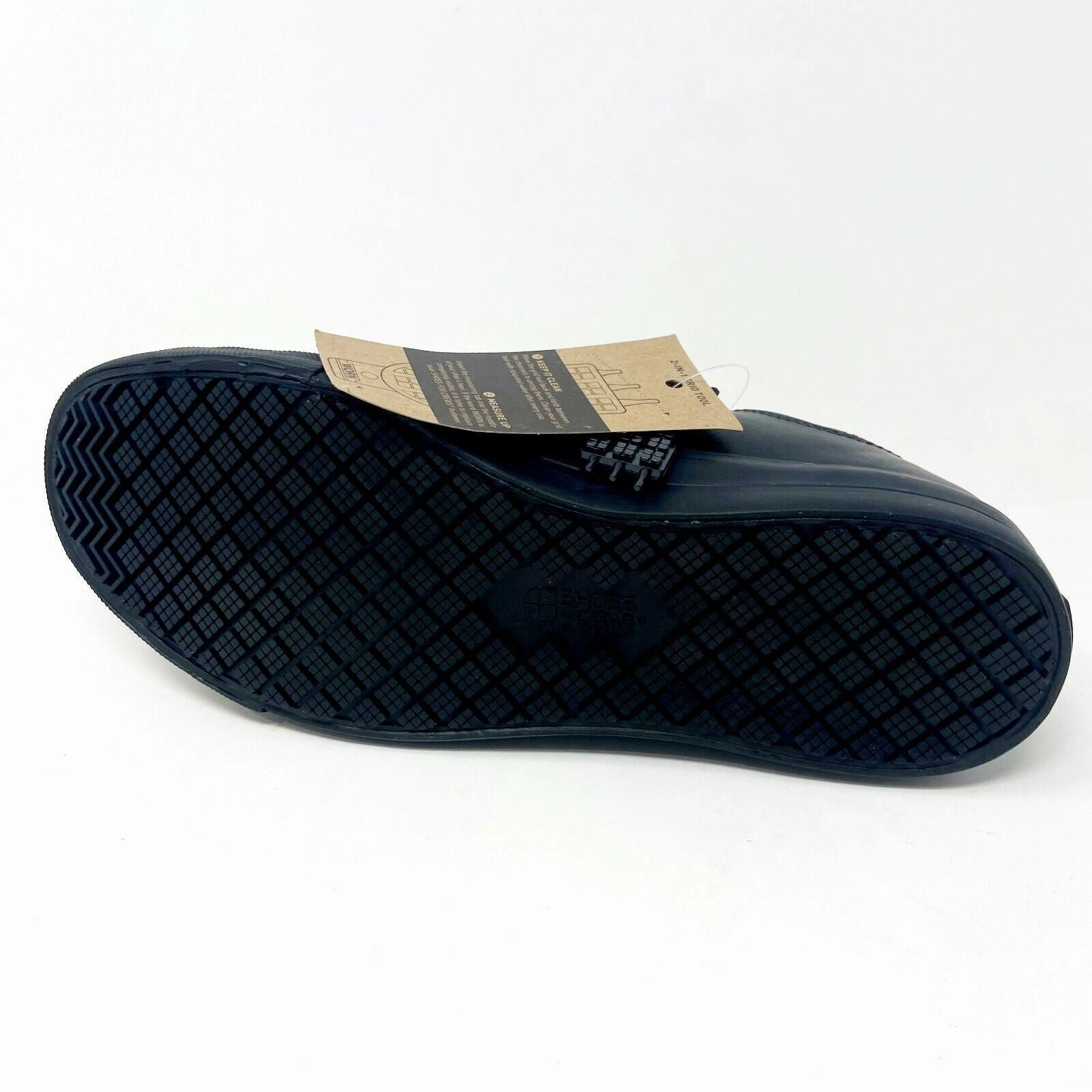 Shoes For Crews Delray Black Slip Resistant Mens Size 7 Work Crew Shoes 38649 Feet And Running Shoes