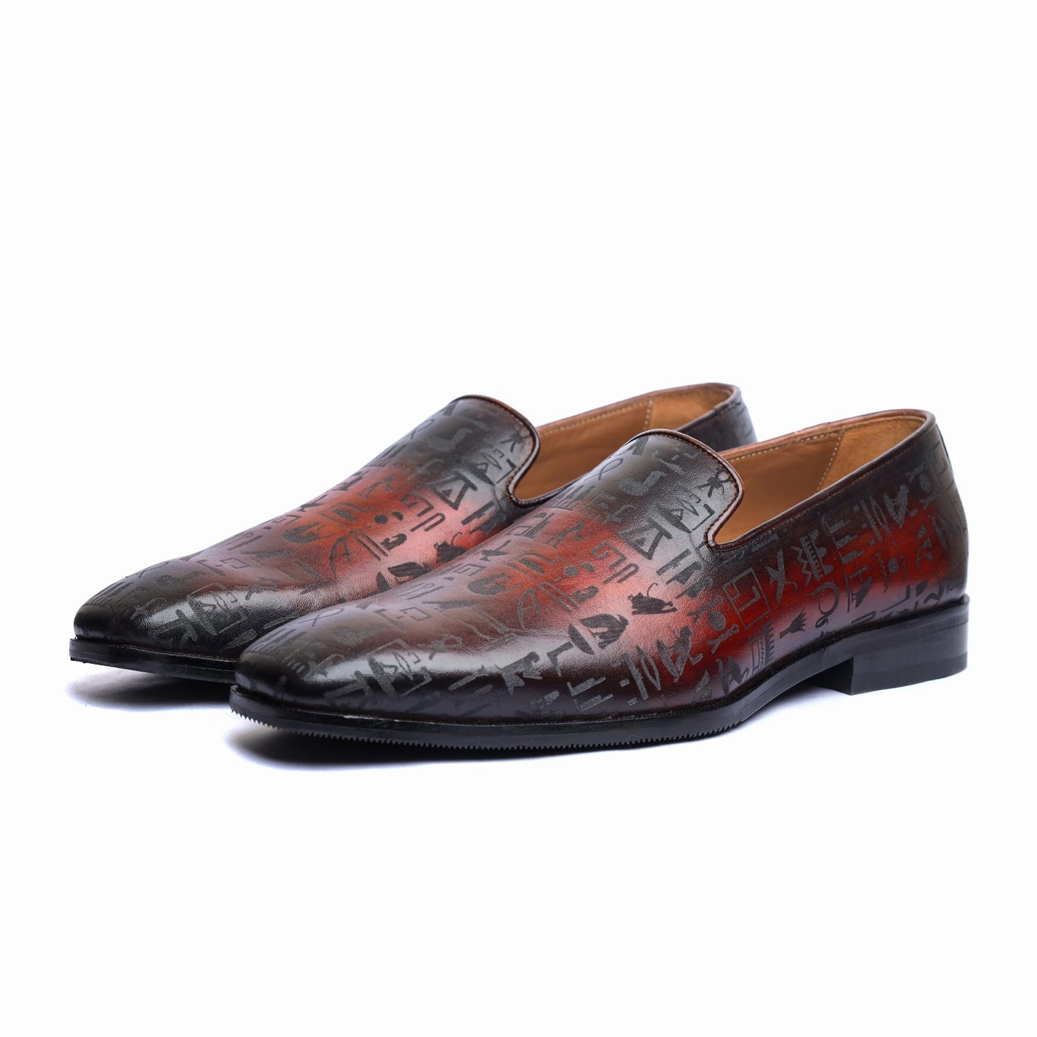 Casual Loafers Slip-ons Amber Hand Patina Loafers