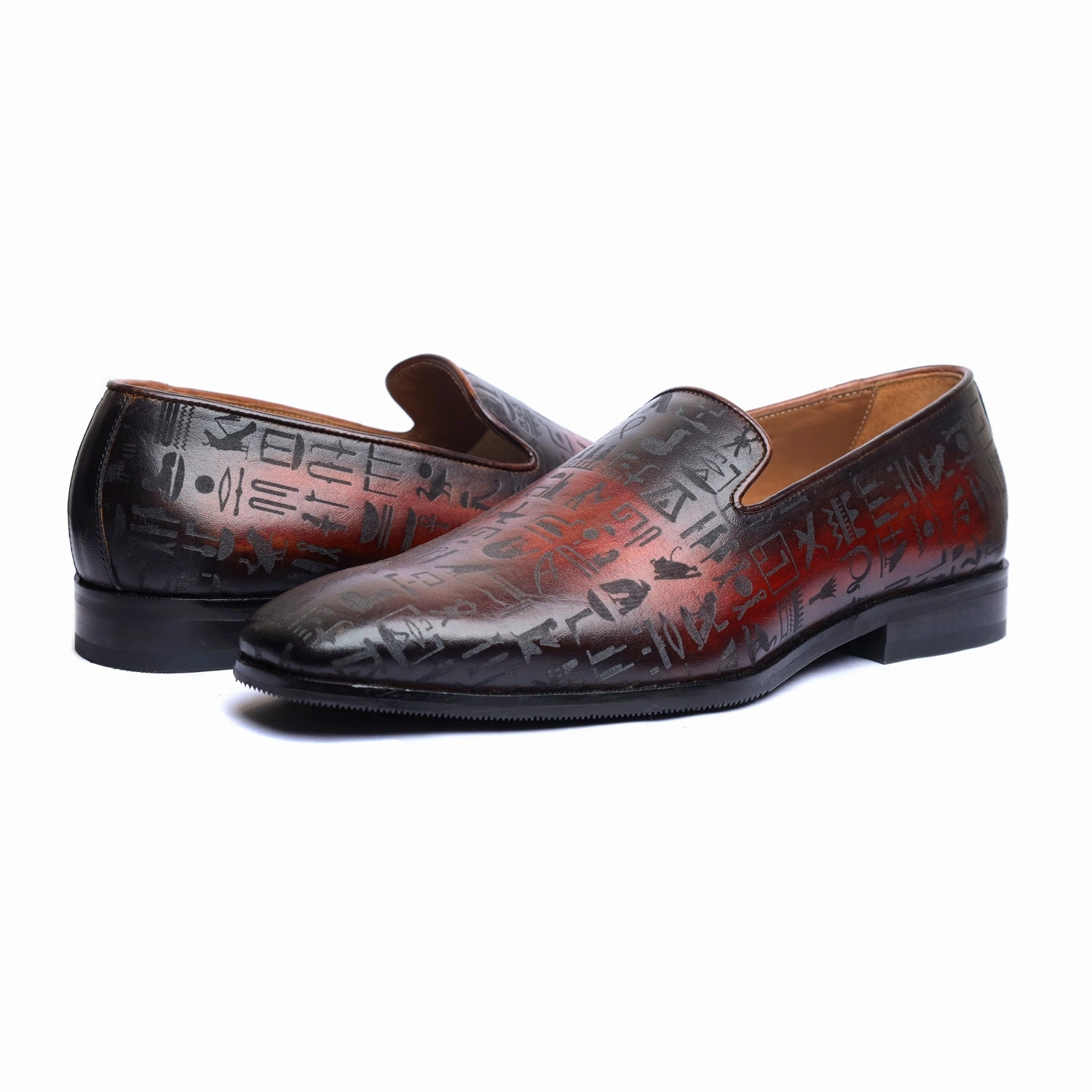 Amber Hand Patina Loafers Taupe Loafers