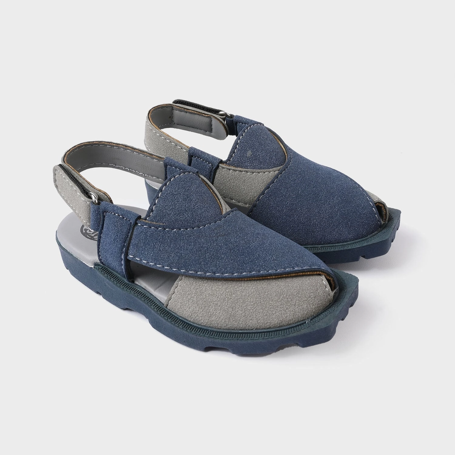 Tie Up Sandals Heels Boys Peshawari SS-0122 - Navy