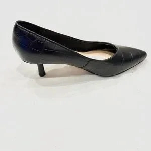 Clarks Violet55 Court Women's Heels Color Black Croc Best Casual Shoes To Wear With Jeans